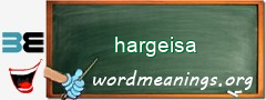 WordMeaning blackboard for hargeisa